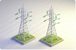 Макет ліній електропередачі